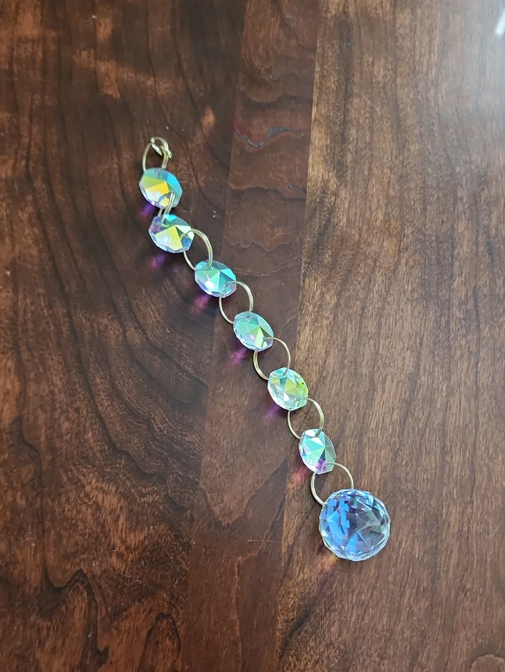 Little Rose Shop Holy Spirit Suncatcher in White and Gold